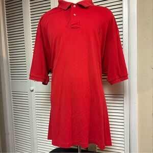 POLO RALPH LAUREN Size 4XL Tall RED Cotton Polo